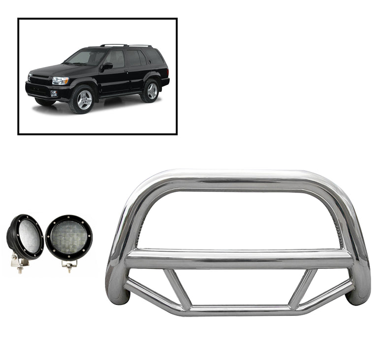 Black Horse Off Road MBS-NIB4201-PLFB Stainless Steel Stainless Steel No skid plate - Truck Part Superstore
