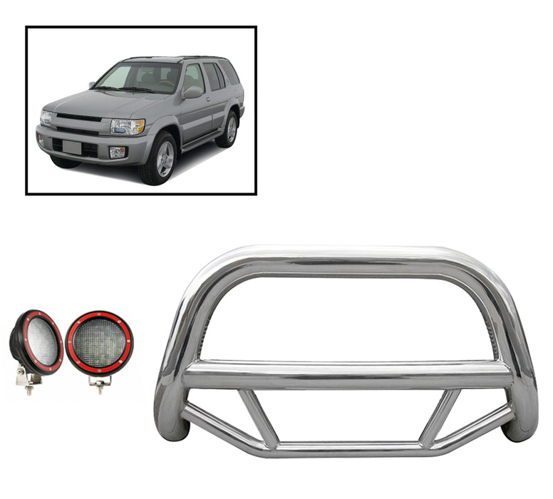 Black Horse Off Road MBS-NIB4201-PLFR Stainless Steel Stainless Steel No skid plate - Truck Part Superstore