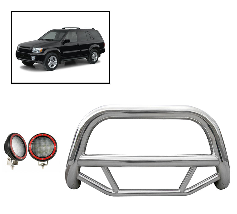 Black Horse Off Road MBS-NIB4201-PLFR Stainless Steel Stainless Steel No skid plate - Truck Part Superstore