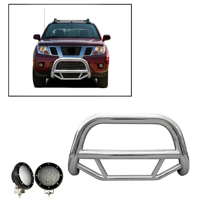Black Horse Off Road MBS-NIC6005-PLFB Stainless Steel Stainless Steel No skid plate - Truck Part Superstore
