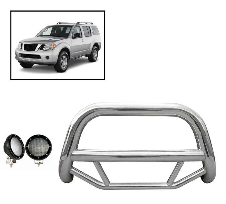 Black Horse Off Road MBS-NIC6105-PLFB Stainless Steel Stainless Steel No skid plate - Truck Part Superstore