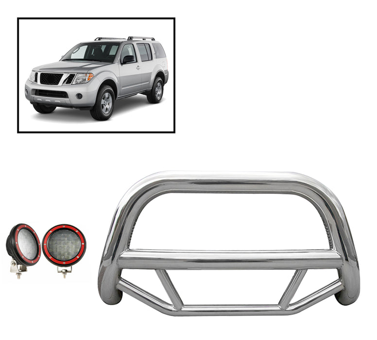 Black Horse Off Road MBS-NIC6105-PLFR Stainless Steel Stainless Steel No skid plate - Truck Part Superstore