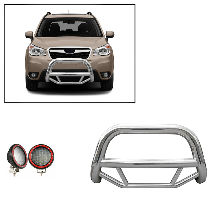 Black Horse Off Road MBS-SUS0102-PLFR Stainless Steel Stainless Steel No skid plate - Truck Part Superstore