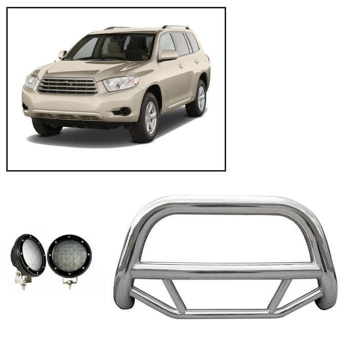 Black Horse Off Road MBS-TOF5107-PLFB Stainless Steel Stainless Steel No skid plate - Truck Part Superstore