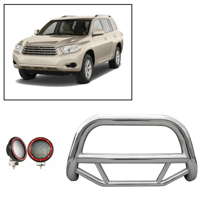 Black Horse Off Road MBS-TOF5107-PLFR Stainless Steel Stainless Steel No skid plate - Truck Part Superstore