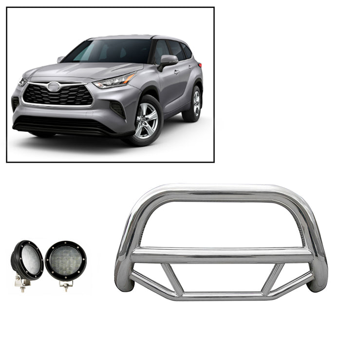 Black Horse Off Road MBS-TOF5407-PLFB Stainless Steel Stainless Steel No skid plate - Truck Part Superstore