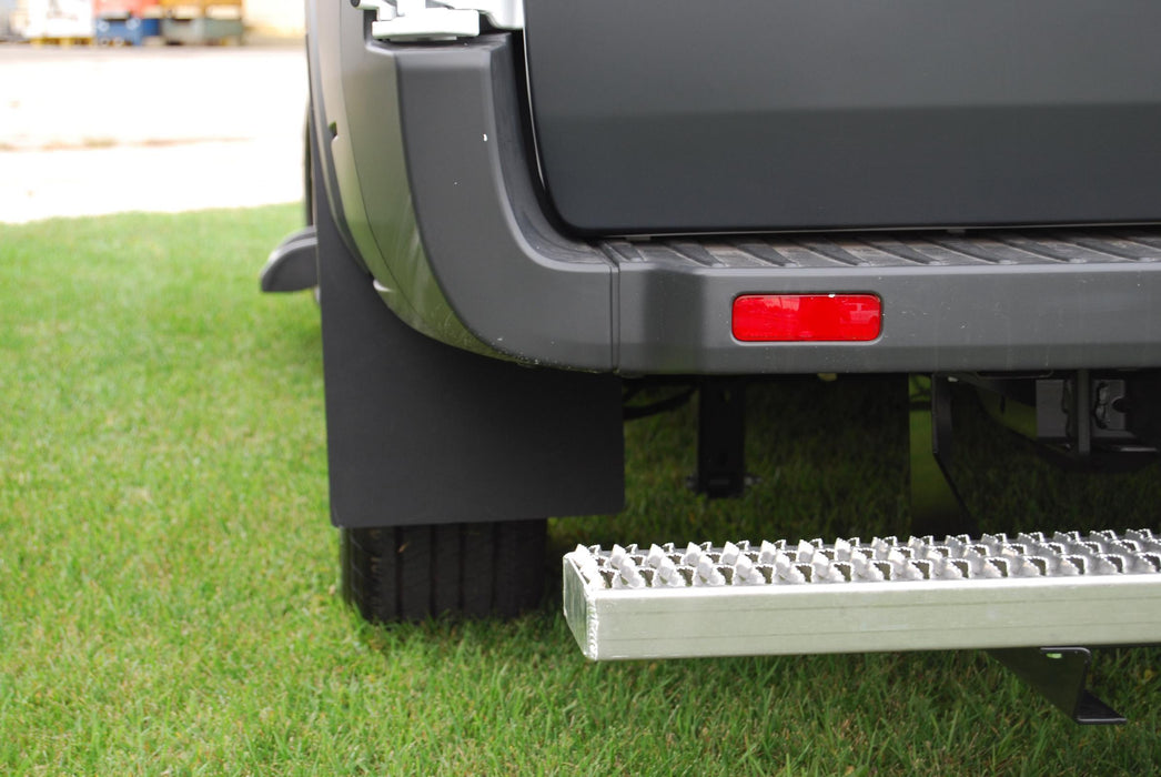 Owens Products MFP01 Mud Flaps Owens TPO Single Rear Wheel Mudflaps / 15-18 Ford Transit 150 250 350 / 12 x 20 / Owens Products - Truck Part Superstore