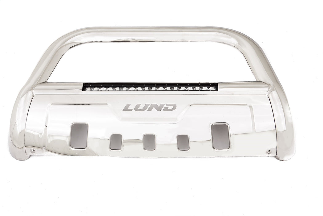 Lund 47021214 Bull Bar w/Light And Wiring; Stainless Steel; - Truck Part Superstore