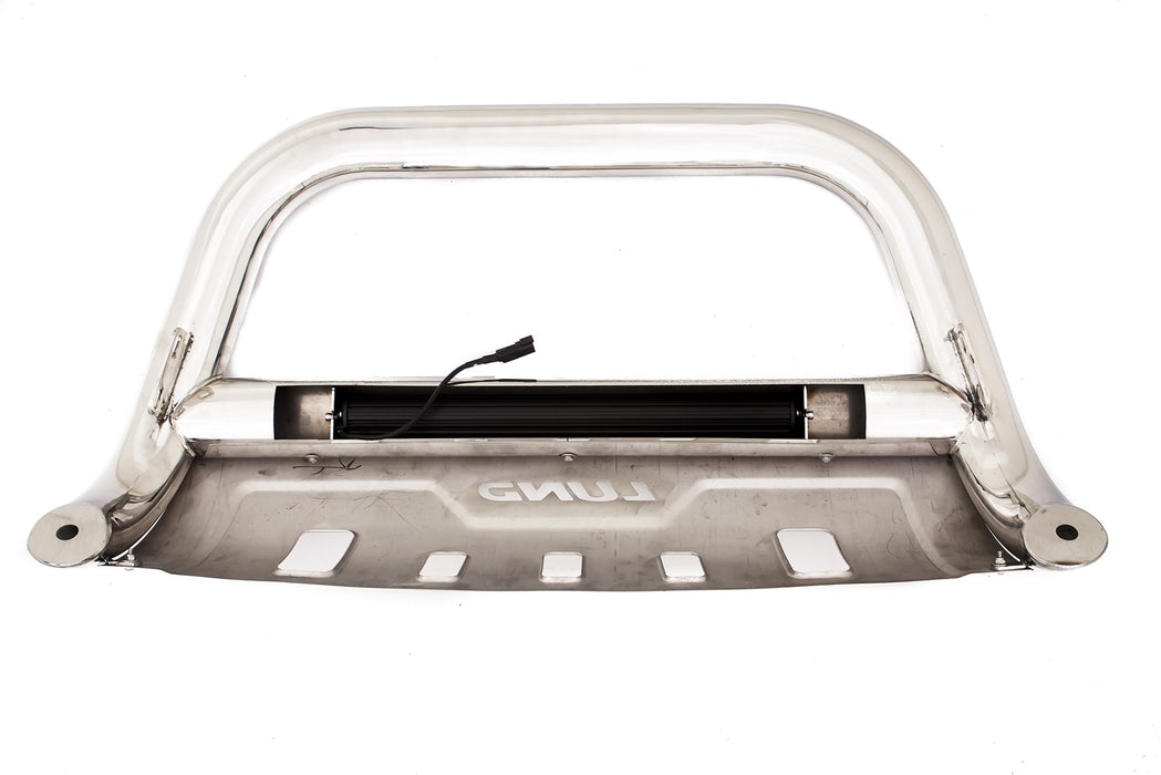 Lund 47021213 Bull Bar w/Light And Wiring; Stainless Steel; - Truck Part Superstore