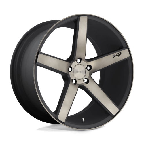 Niche 1PC M134220030+50 M134 22X10 5X130 M-BLK-MCH-DDT 50MM - Truck Part Superstore