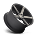 Niche 1PC M134208565+45 M134 20X8.5 5X4.5 M-BLK-MCH-DDT 45MM - Truck Part Superstore
