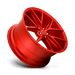 Niche 1PC M186188021+40 M186 18X8 5X120 GL-RED 40MM - Truck Part Superstore