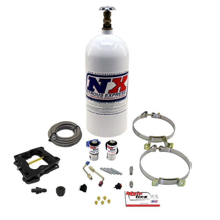 Nitrous Express ML1002 MAINLINE Q-JET CARB SYSTEM WITH 10LB BOTTLE - Truck Part Superstore