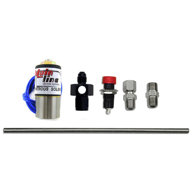 Nitrous Express ML15600 NITROUS PURGE VALVE (4AN MANIFOLD; PUSH BUTTON; AND VENT TUBE) - Truck Part Superstore