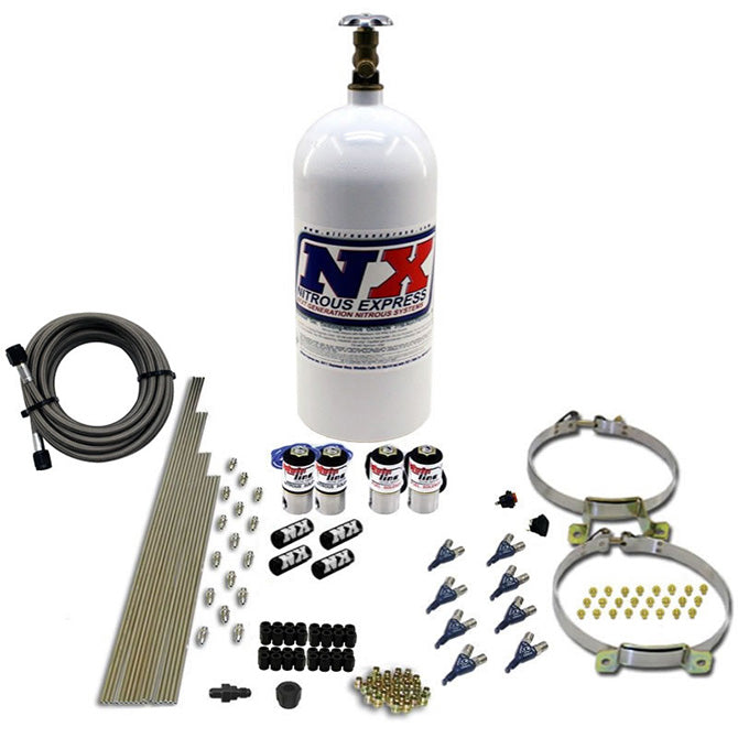 Nitrous Express ML4000 MAINLINE DIRECT PORT; LOW PRESS; W/10LB BOTTLE - Truck Part Superstore