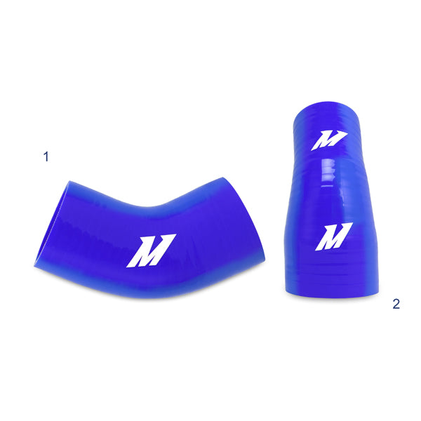 Mishimoto MMICP-EVO-01LBL Mitsubishi Lancer Evolution 7/8/9 Lower Intercooler Pipe Kit, Blue, 2001-2007 - Truck Part Superstore