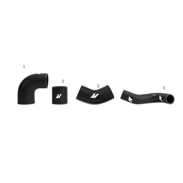 Mishimoto MMICP-EVO-01UBK Mitsubishi Lancer Evolution 7/8/9 Upper Intercooler Pipe Kit, Black, 2001-2007 - Truck Part Superstore
