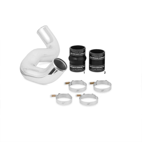 Mishimoto MMICP-F2D-03CBK Cold-Side Intercooler Pipe and Boot Kit, fits Ford 6.0L Powerstroke 2003-2007 - Truck Part Superstore