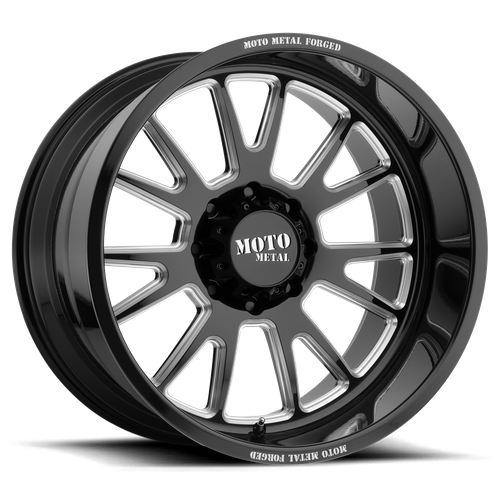 Moto Metal MO40121068924N MO401 20X10 6X5.5 G-BLK MILL -24MM - Truck Part Superstore