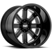 Moto Metal MO40221068924N MO402 20X10 6X5.5 G-BLK MILL -24MM - Truck Part Superstore