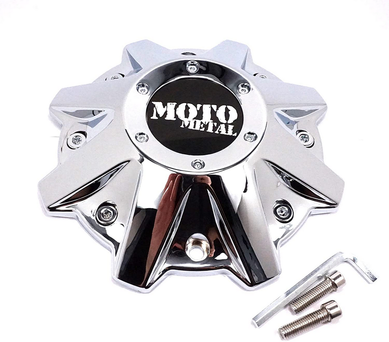 Moto Metal MO479L214CH MO970 CAP CHROME W/ OPTIONAL OPEN END - Truck Part Superstore