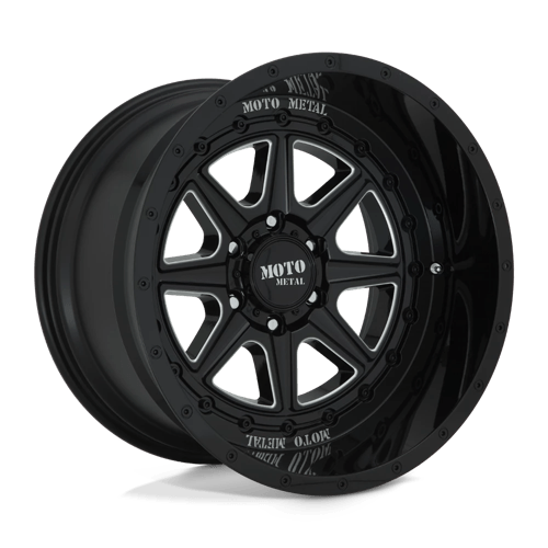 Moto Metal MO80124280344N MO801 24X12 8X6.5 G-BLK MILL -44MM - Truck Part Superstore