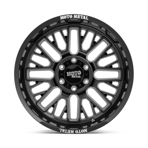 Moto Metal MO80222063318N MO802 22X10 6X135 G-BLK MILL -18MM - Truck Part Superstore