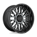 Moto Metal MO80221080418N MO802 20X10 8X6.5 G-BLK MCH GTCC -18MM - Truck Part Superstore