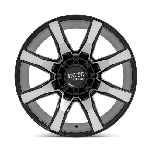 Moto Metal MO80421086518N MO804 20X10 5X5.5/150 G-BLK MACH -18MM - Truck Part Superstore