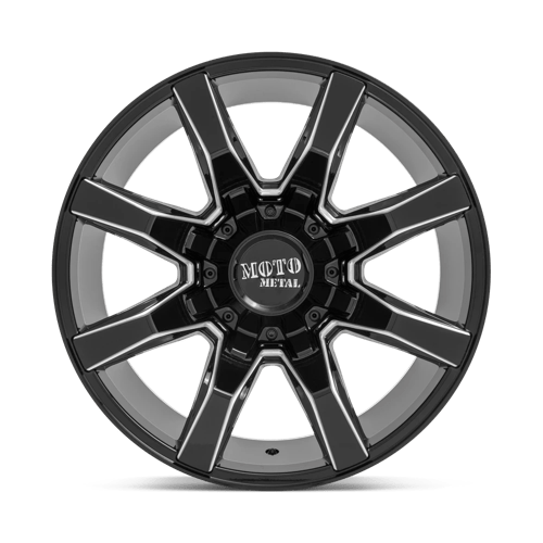 Moto Metal MO80422267944N MO804 22X12 6X135/5.5 G-BLK MILL -44MM - Truck Part Superstore