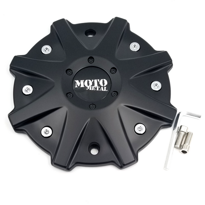 Moto Metal MO825L214SB MO970 CAP SG-BLK - 17X8/20X9 ET40/45/50 - Truck Part Superstore