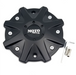 Moto Metal MO825L214SB MO970 CAP SG-BLK - 17X8/20X9 ET40/45/50 - Truck Part Superstore