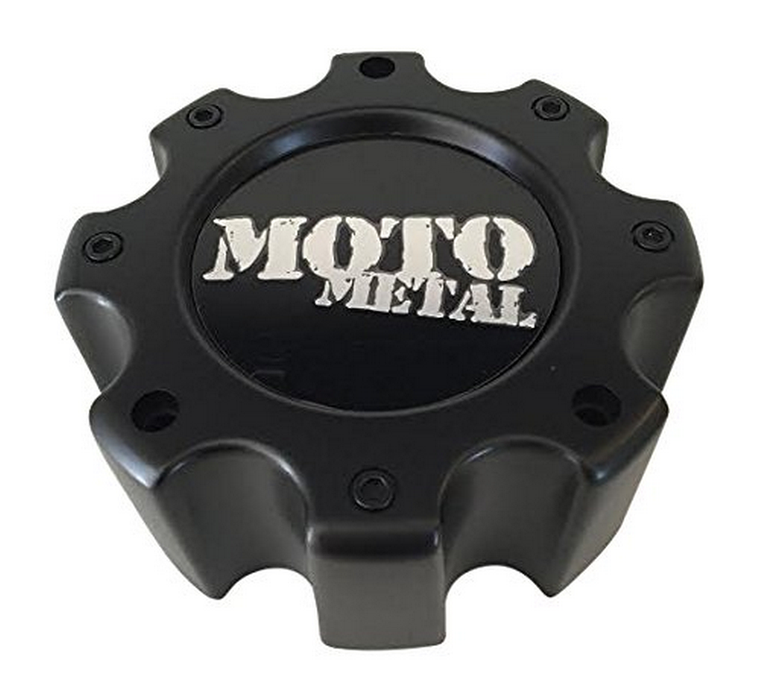 Moto Metal MO909B8165YB MOTO CAP W/ SPACER 8 LUG - MATTE BLACK - Truck Part Superstore