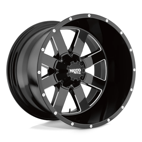 Moto Metal MO96289086300 MO962 18X9 5X5.5/150 G-BLK MILL 0MM - Truck Part Superstore