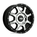 Moto Metal MO97078036350 MO970 17X8 5X130 G-BLK MACH 50MM - Truck Part Superstore