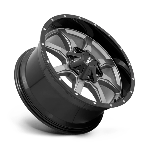 Moto Metal MO97021086412 MO970 20X10 5X5.5/150 G-GRY BLK LP 12MM - Truck Part Superstore