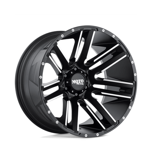 Moto Metal MO97821263544N MO978 20X12 6X135 S-BLK MACH -44MM - Truck Part Superstore