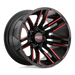 Moto Metal MO97821058524NRC MO978 20X10 5X150 S-BLK MACH RTCC -24MM - Truck Part Superstore