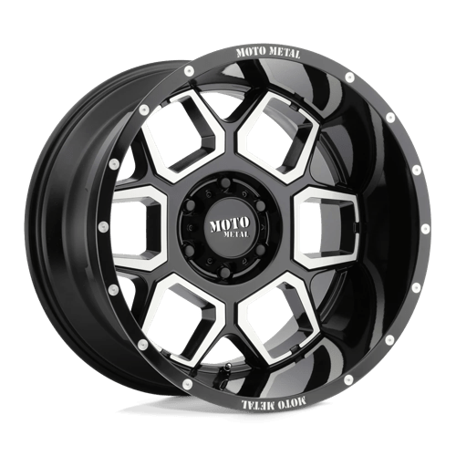 Moto Metal MO98121250344N MO981 20X12 5X5.0 G-BLK MACH -44MM - Truck Part Superstore