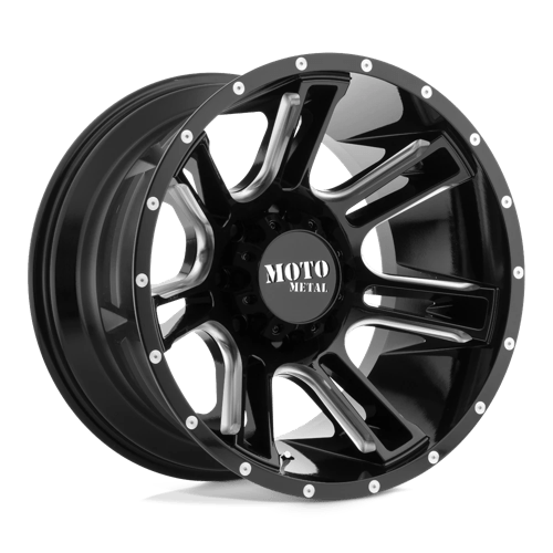 Moto Metal MO98279068312N MO982 17X9 6X5.5 G-BLK MILL -12MM - Truck Part Superstore