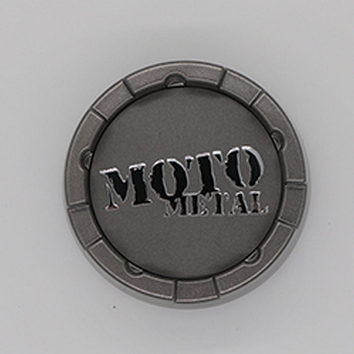 Moto Metal MO983CAPB1-SG MO983 CAP SNAP IN 6X4.5 - SATIN GRAY - Truck Part Superstore