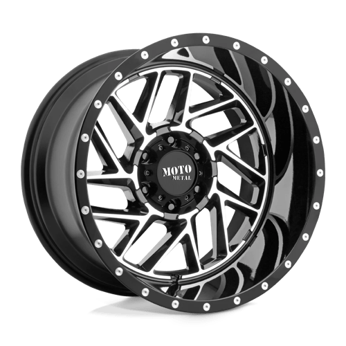 Moto Metal MO98521085318NUS MO985 20X10 5X5.5 G-BLK MACH -18MM - Truck Part Superstore