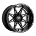 Moto Metal MO99329080318 MO993 20X9 8X6.5 G-BLK MILL 18MM - Truck Part Superstore