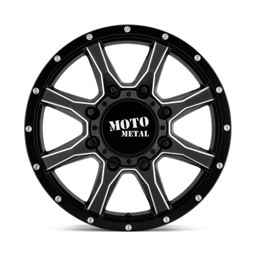 Moto Metal MO995208907127 MO995 20X8.25 8X6.5 S-BLK MILL 127MM - Truck Part Superstore