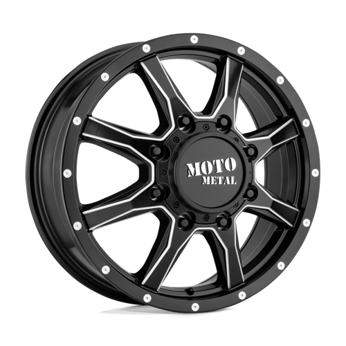 Moto Metal MO995208907127 MO995 20X8.25 8X6.5 S-BLK MILL 127MM - Truck Part Superstore