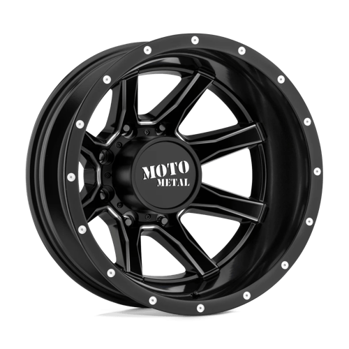 Moto Metal MO995765827140N MO995 17X6.5 8X200 S-BLK MILL -140MM - Truck Part Superstore