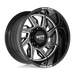 Moto Metal MO99721068318NR MO997 20X10 6X5.5 G-BLK MILL -18MM - Truck Part Superstore