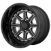 Moto Metal MO80122287444N MO801 22X12 8X170 G-BLK GTCC -44MM - Truck Part Superstore