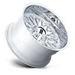 Moto Metal MO809PX22128044N MO809 22X12 8X6.5 CHROME -44MM - Truck Part Superstore