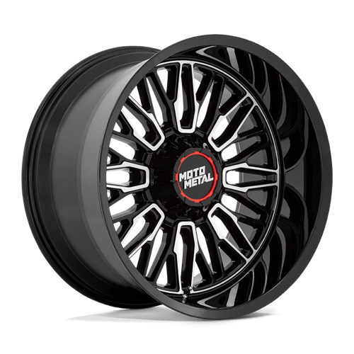 Moto Metal MO809BD22108018N MO809 22X10 8X6.5 G-BLK-MACH -18MM - Truck Part Superstore